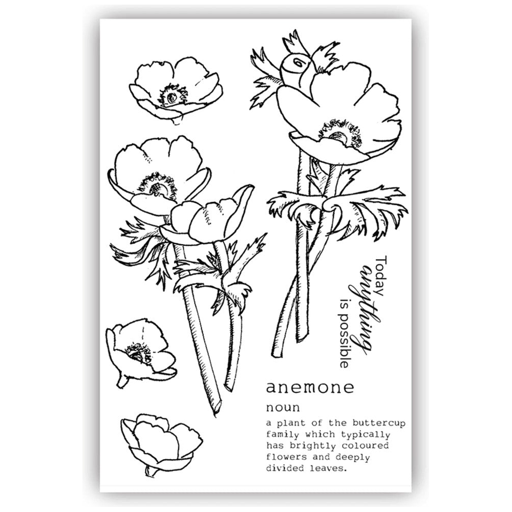 Julie Hickey Designs Peter's Anemones Clear Stamps DS-PT-1039