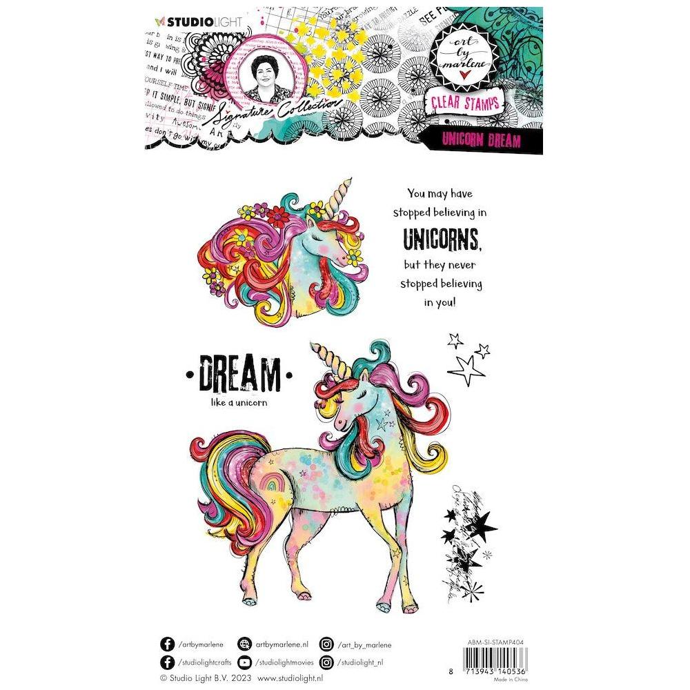 Studio Light Unicorn Dream ABM Signature Clear Stamps abmsistamp404 detail