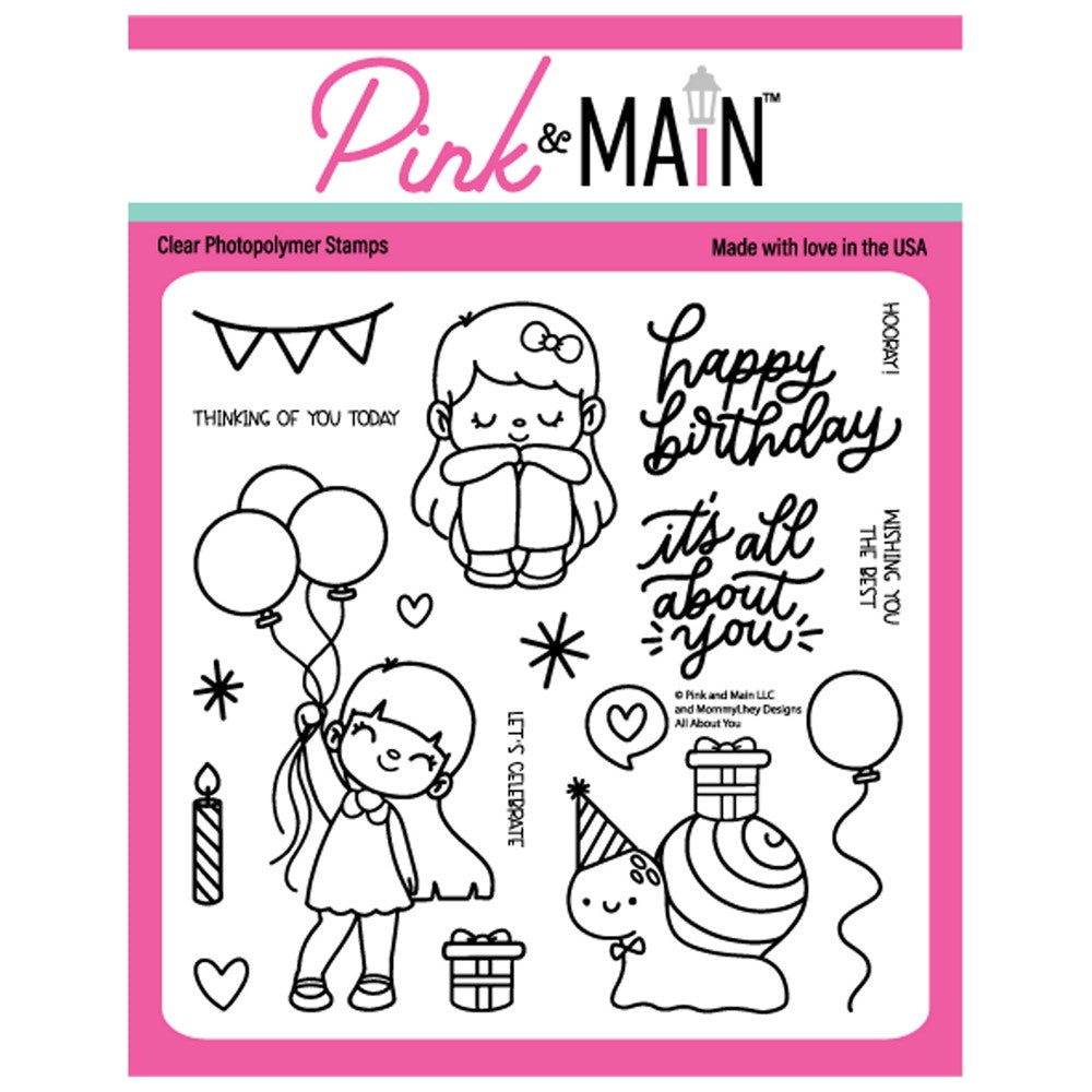 Pink and Main All About You Clear Stamps PM0607