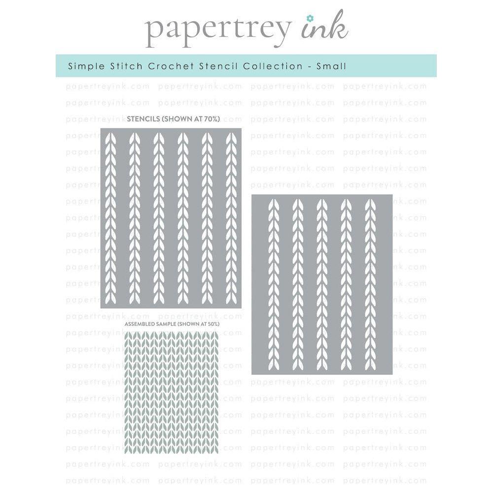 Papertrey Ink Simple Stitch Crochet Small Stencils STENCIL-0044