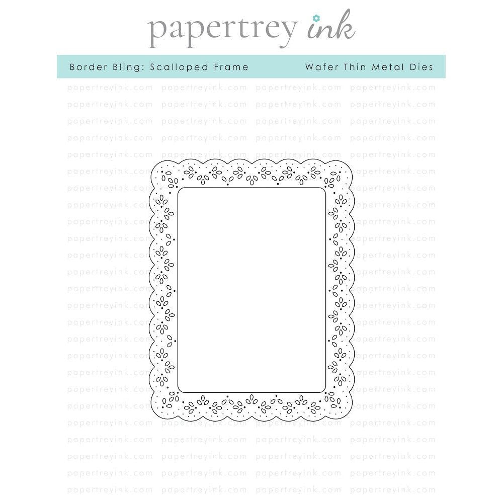 Papertrey Ink Border Bling Scalloped Frame Die PTI-0586