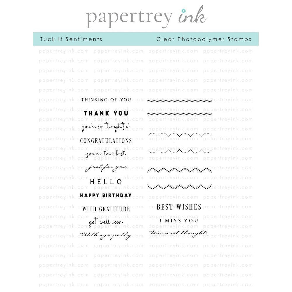 Papertrey Ink Tuck It Clear Stamps 1488