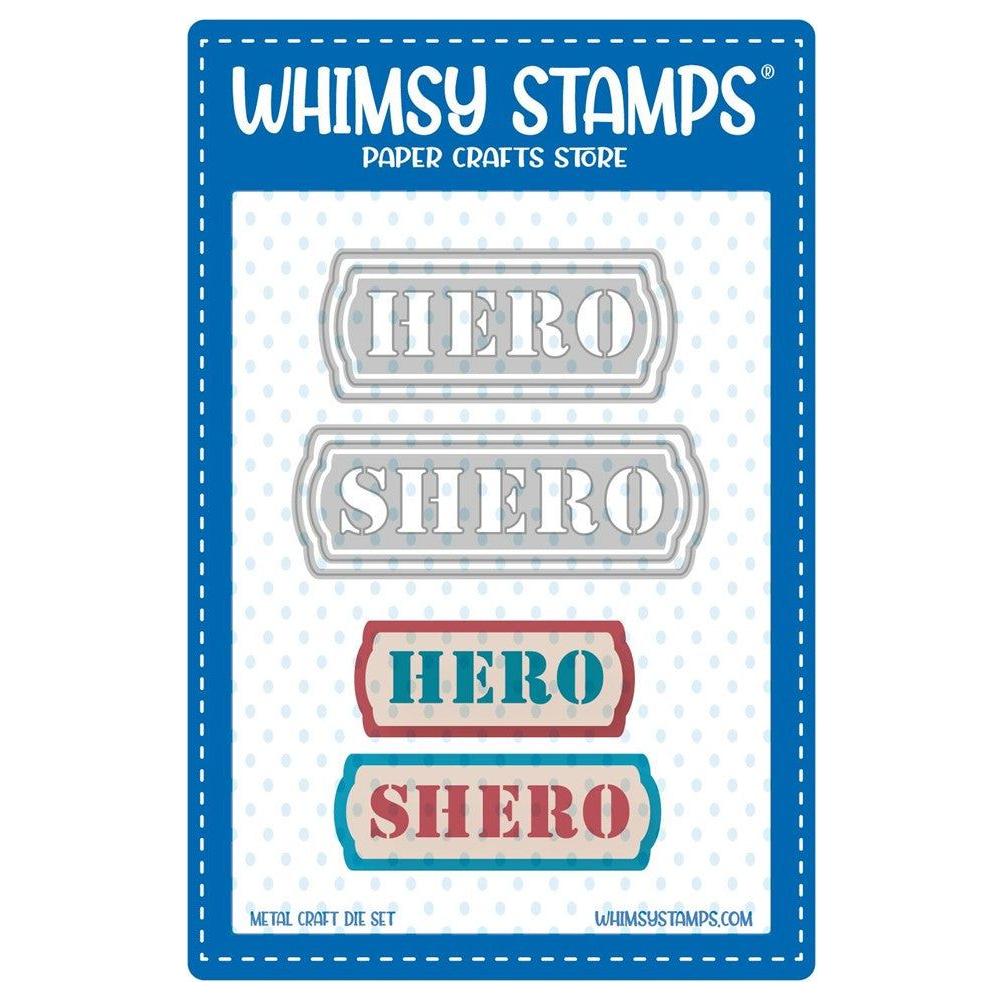 Whimsy Stamps Military Shero and Hero Dies WSD522a