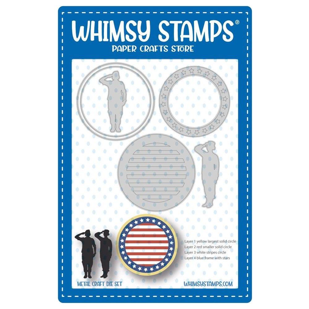 Whimsy Stamps Military Sheros Dies WSD182