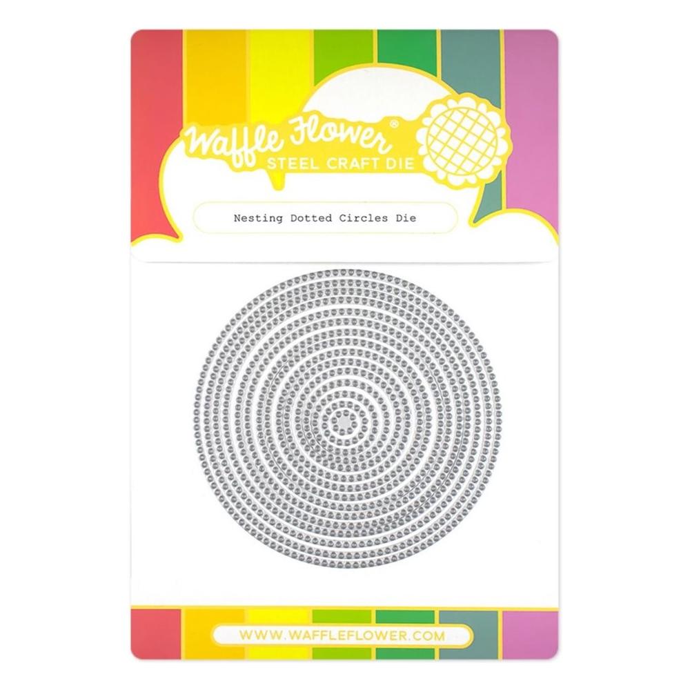 Waffle Flower Nesting Dotted Circles Dies 421346