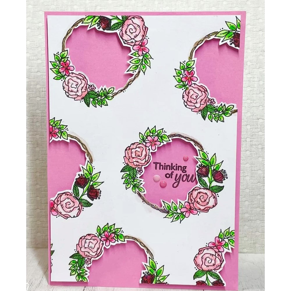 Julie Hickey Designs Fancy Framed Florals Clear Stamps JH1068 frames