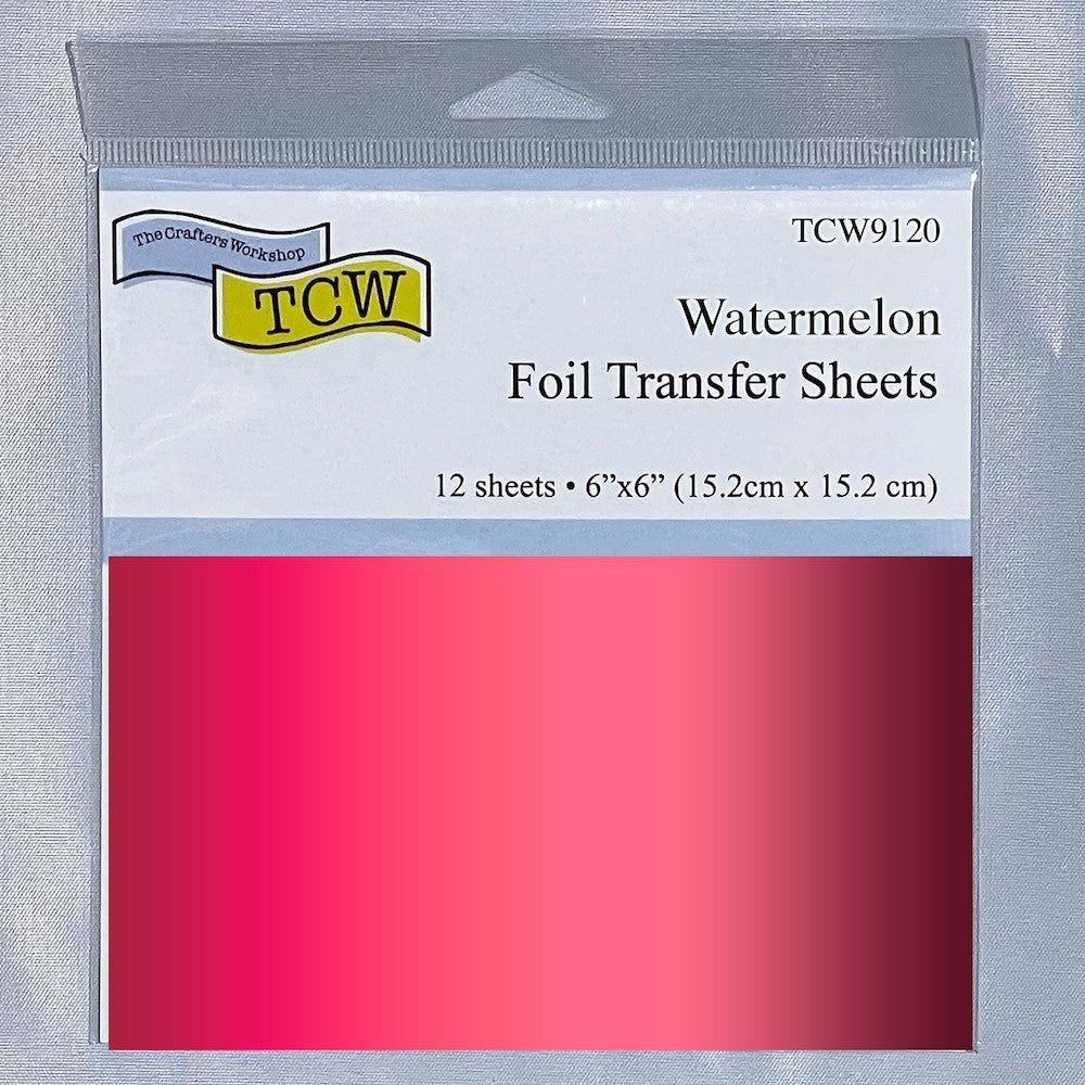 The Crafter's Workshop Watermelon 6x6 Foil Transfer Sheets tcw9120