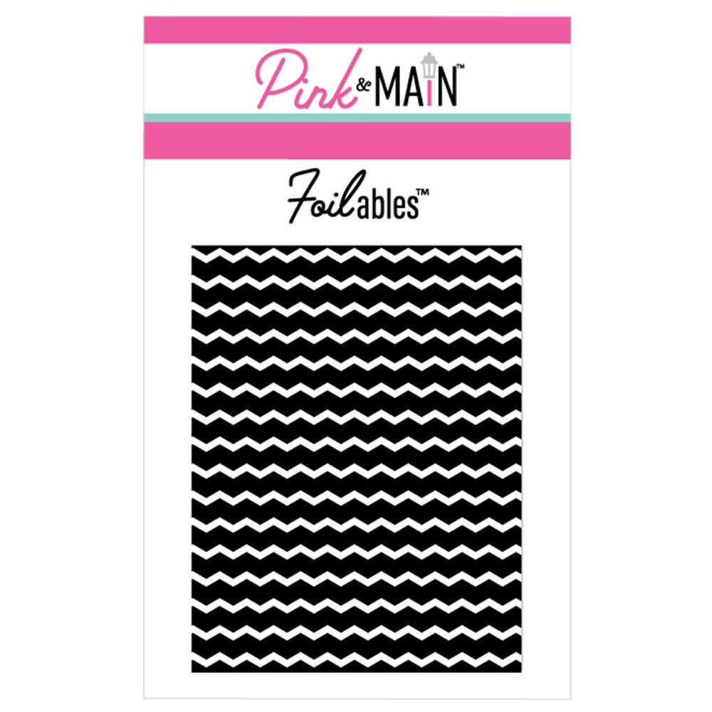 Pink and Main Chevron Foilable Panels PMF063