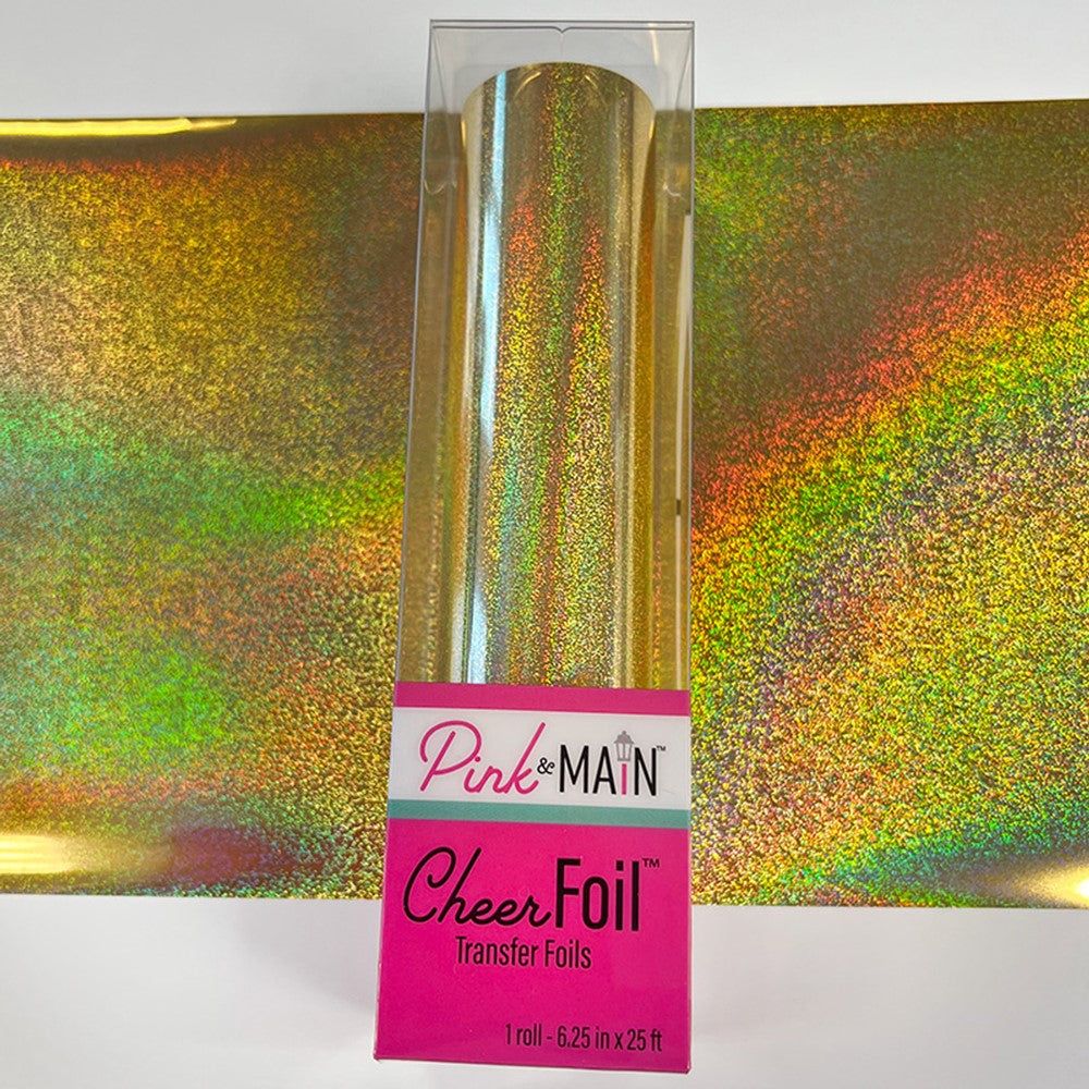 Pink and Main Glitzy Gold Cheerfoil Roll PMF022