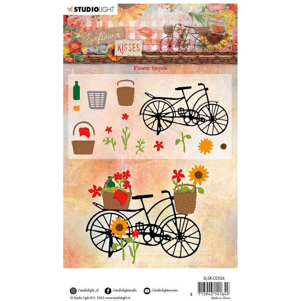 Studio Light Sunflower Bicycle Dies Sunflower Kisses Collection slskcd526 elements