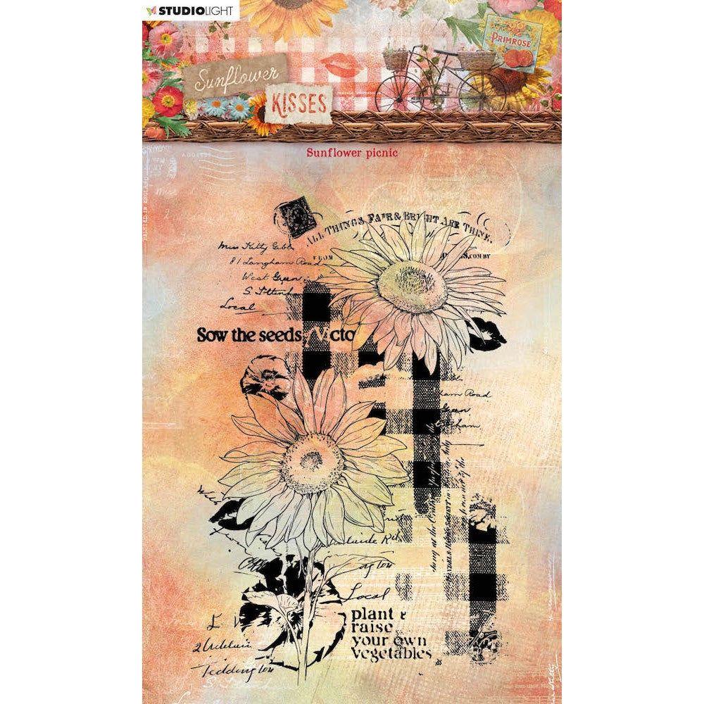 Studio Light Sunflower Picnic Clear Stamp Sunflower Kisses Collection slskstamp437