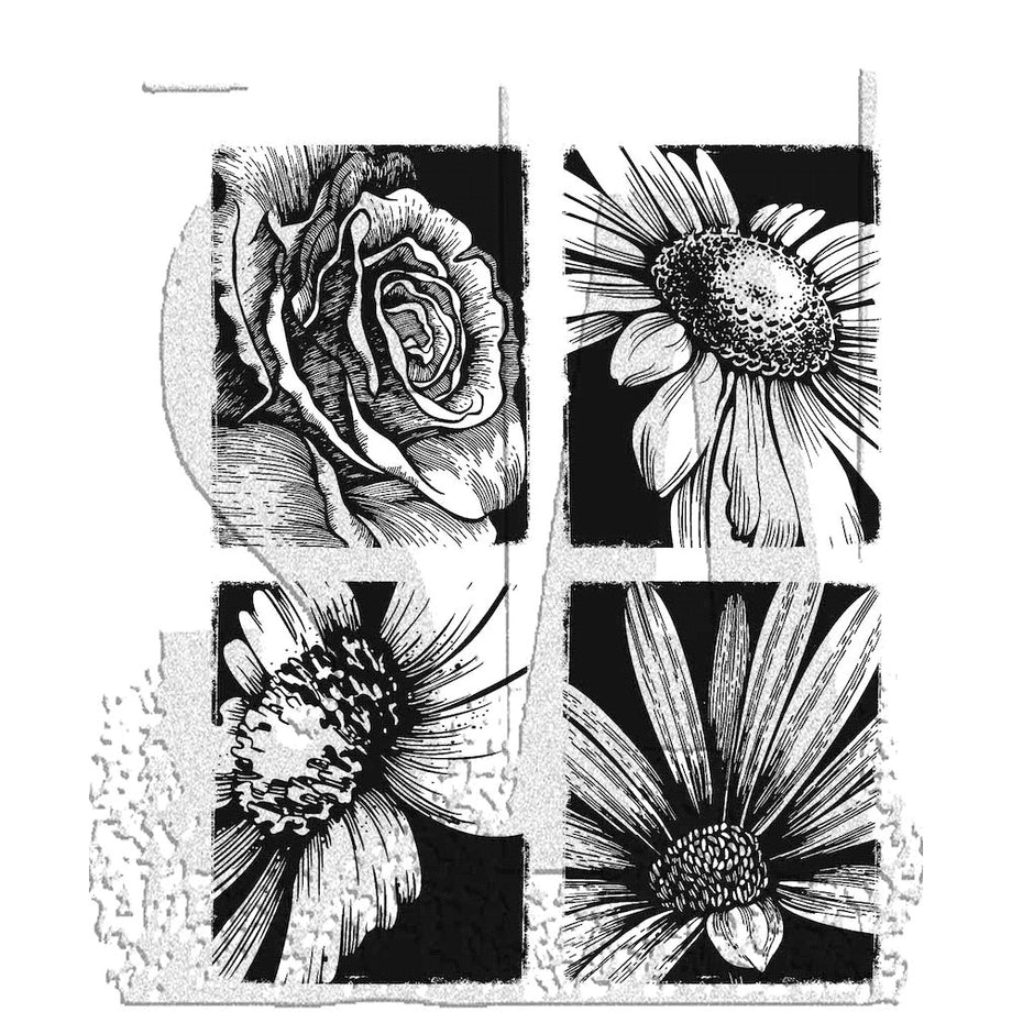 Tim Holtz Cling Mount Stamps: Floral Trims - CMS461