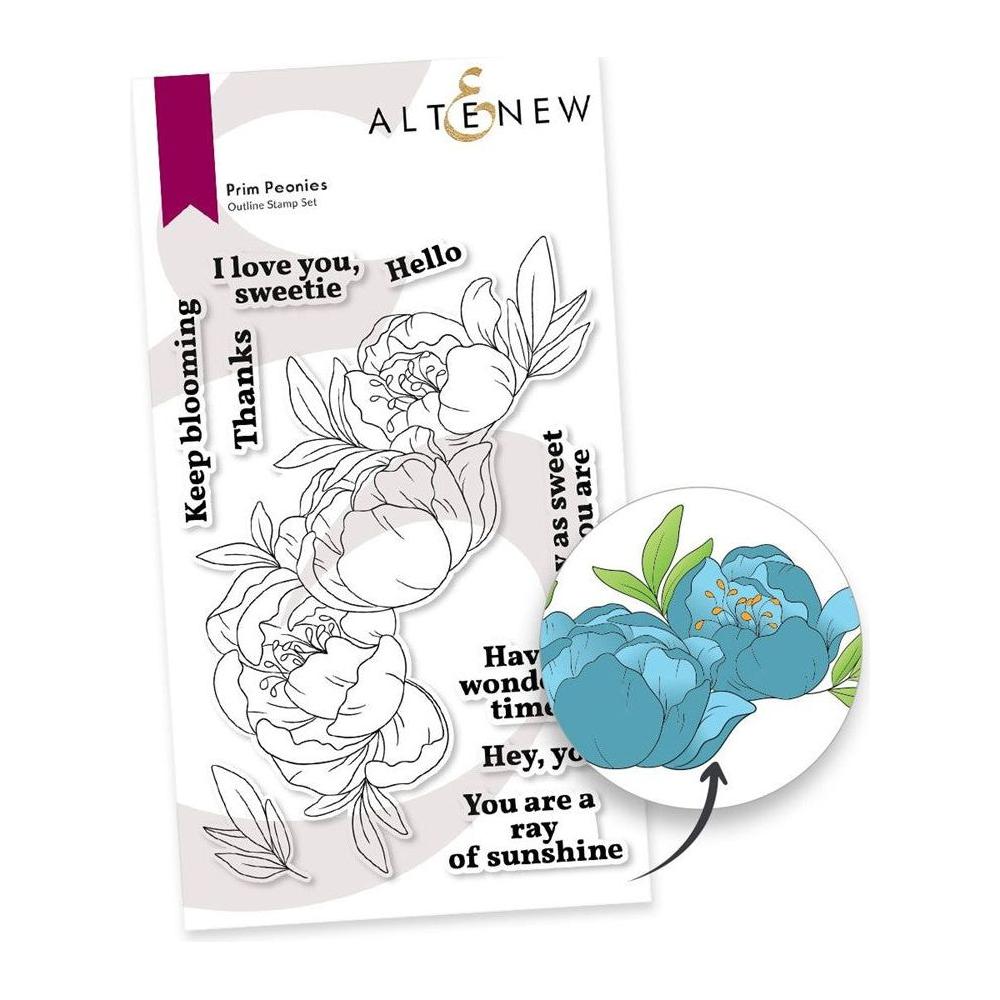 Altenew Prim Peonies Clear Stamps alt7722