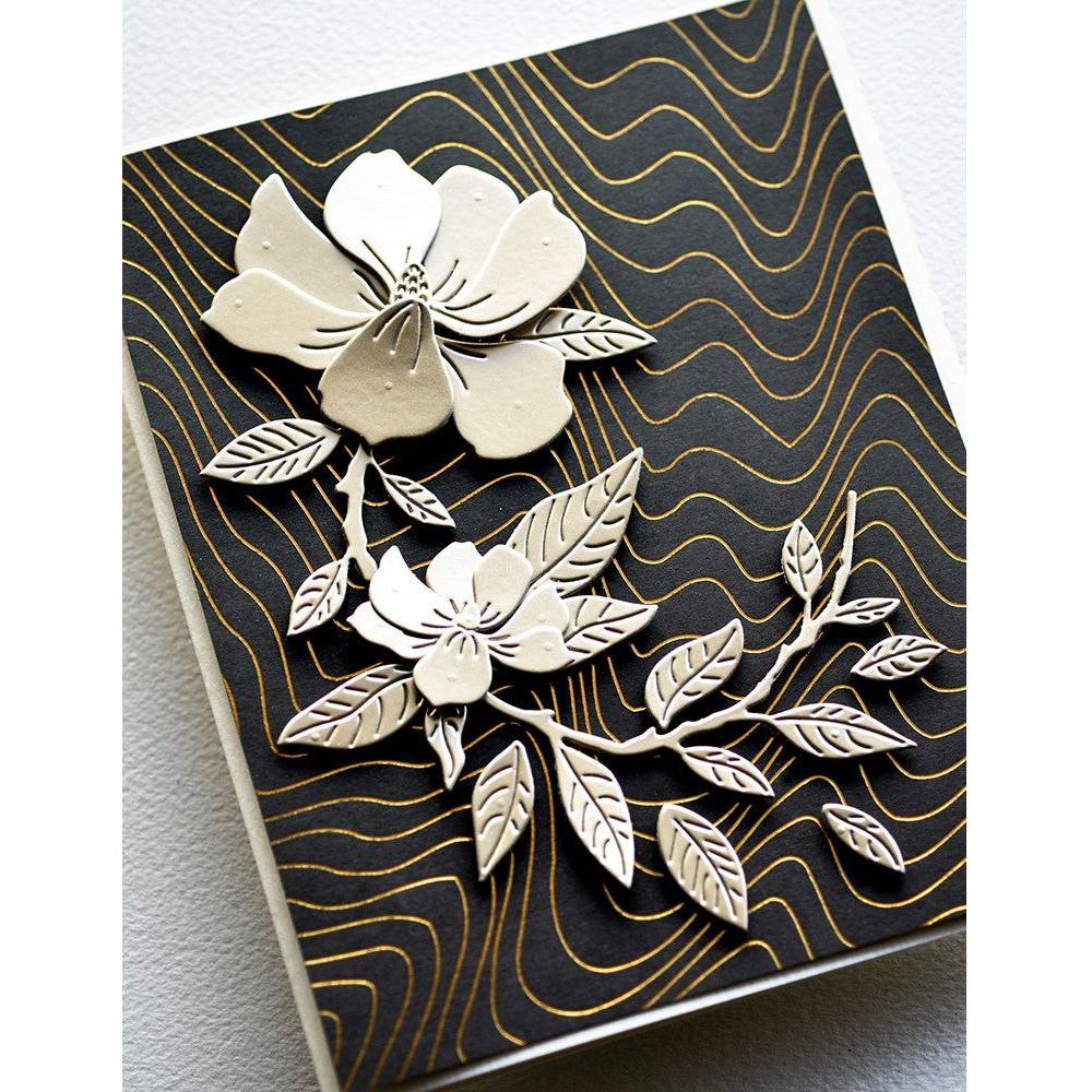 Memory Box Magnolia Blossom Dies 94715 metallic