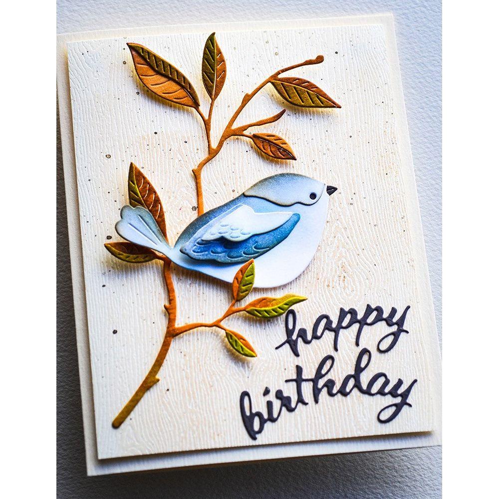 Memory Box Magnolia Leaf Branch Dies 94721 happy birthday