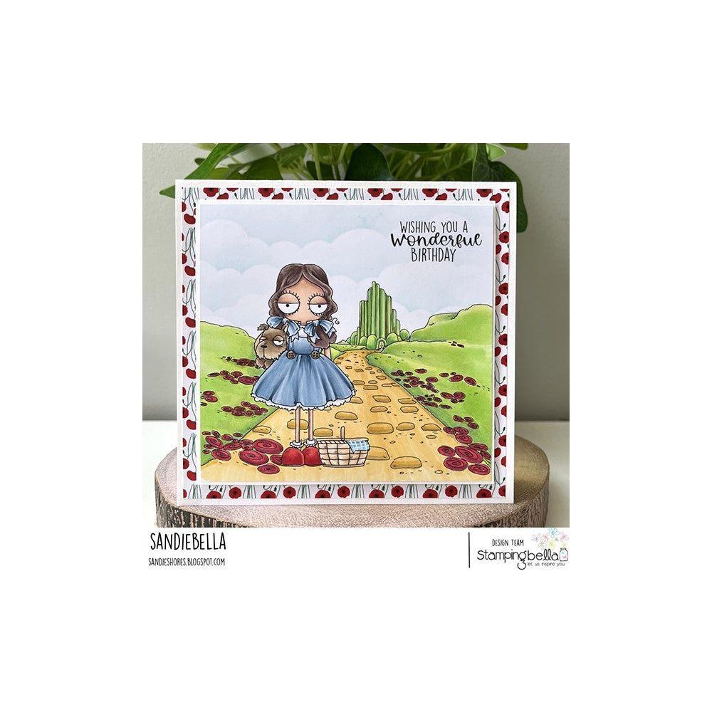 Stamping Bella Emerald City Backdrop Cling Stamp eb1214 dorothy