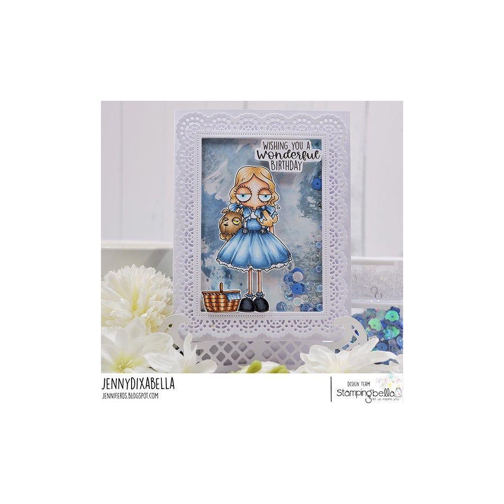 Stamping Bella Oddball Oz Dorothy and Toto Cling Stamps eb1227 wonderful birthday