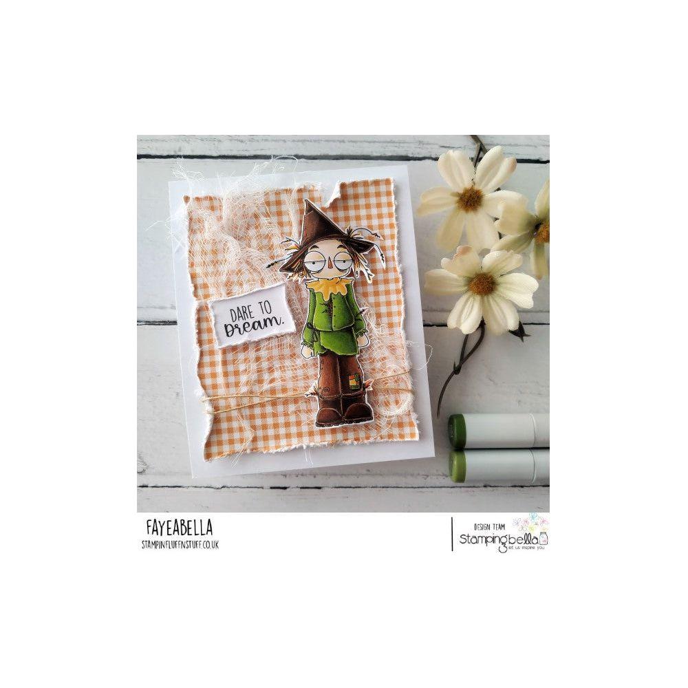 Stamping Bella Oddball Oz Scarecrow Cling Stamps eb1230 gingham