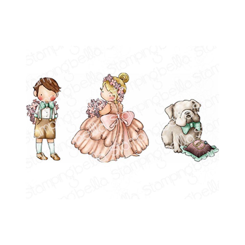 Stamping Bella Tiny Townie Wedding Trio Cling Stamps eb1240