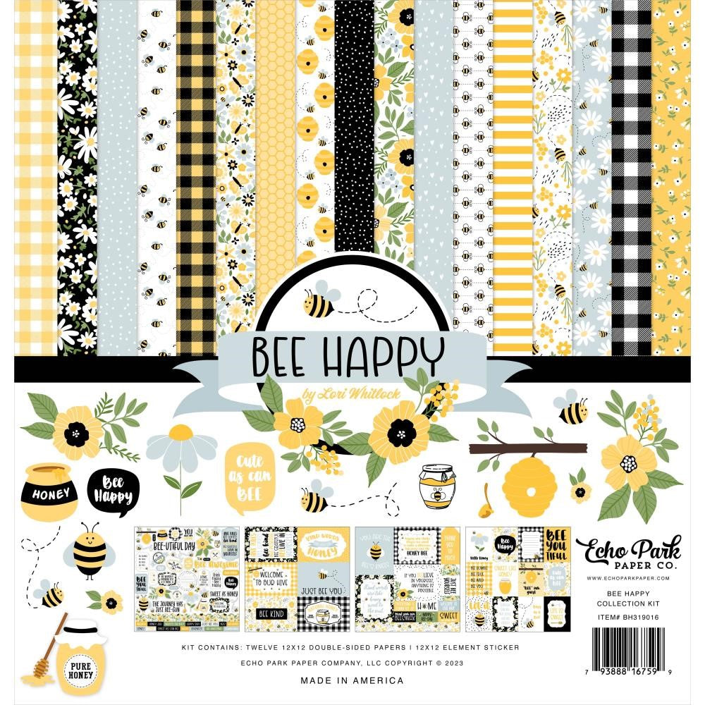 Echo Park Bee Happy 12 x 12 Collection Kit bh319016