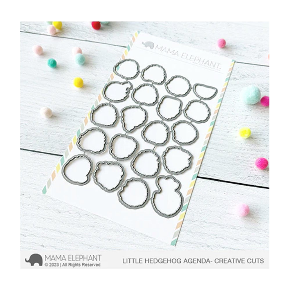 Mama Elephant Little Hedgehog Agenda Creative Cuts Steel Dies