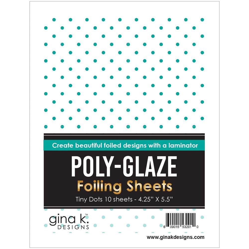 Gina K Designs Tiny Dots Poly-Glaze Foiling Sheets pgftd