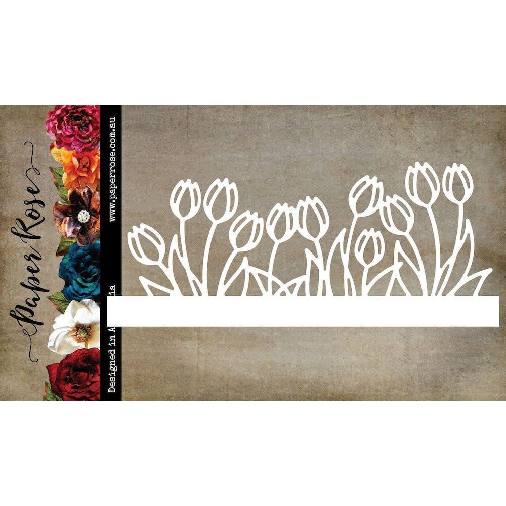 Paper Rose Tulip Border 2 Die 29677