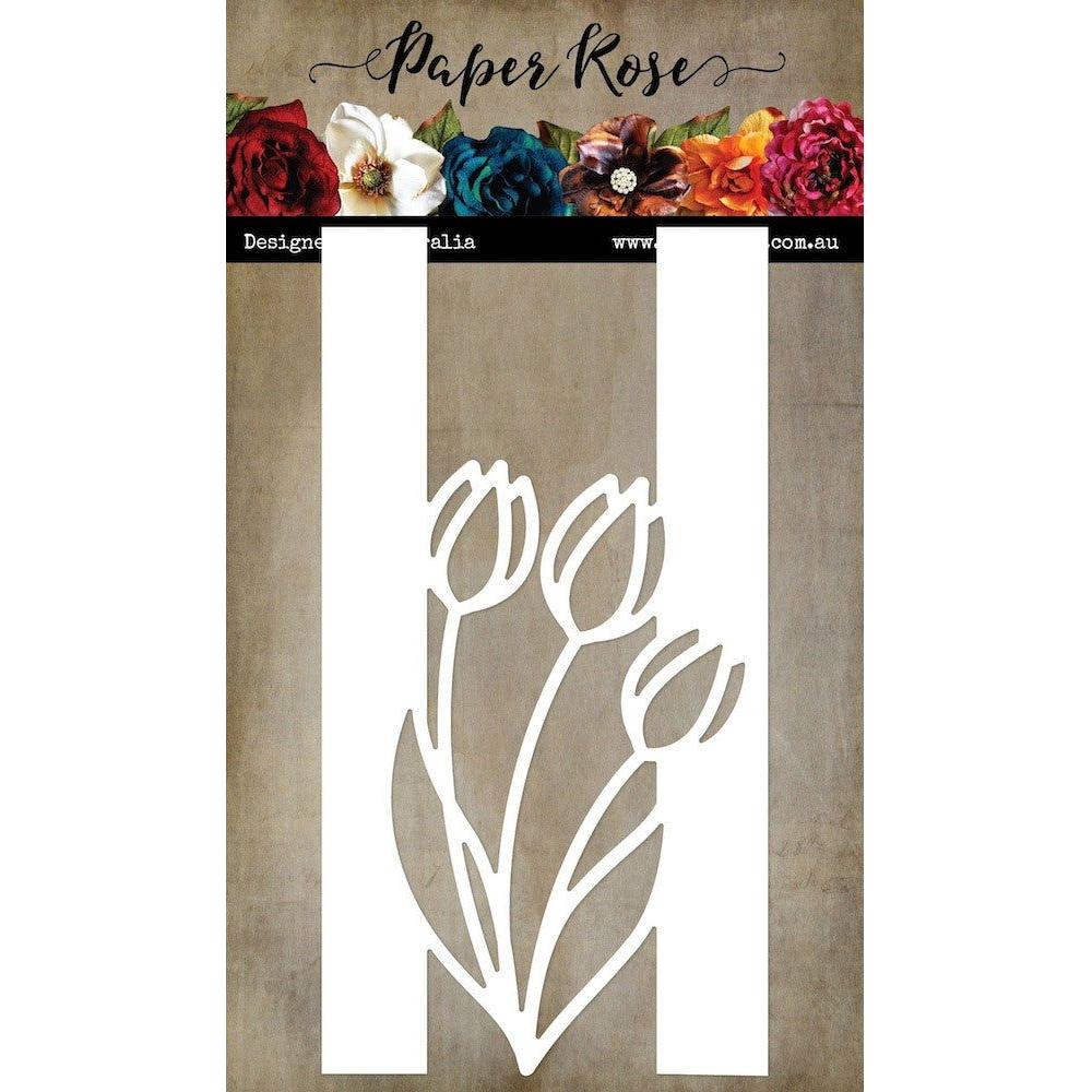 Paper Rose Tulip Border 1 Die 29674