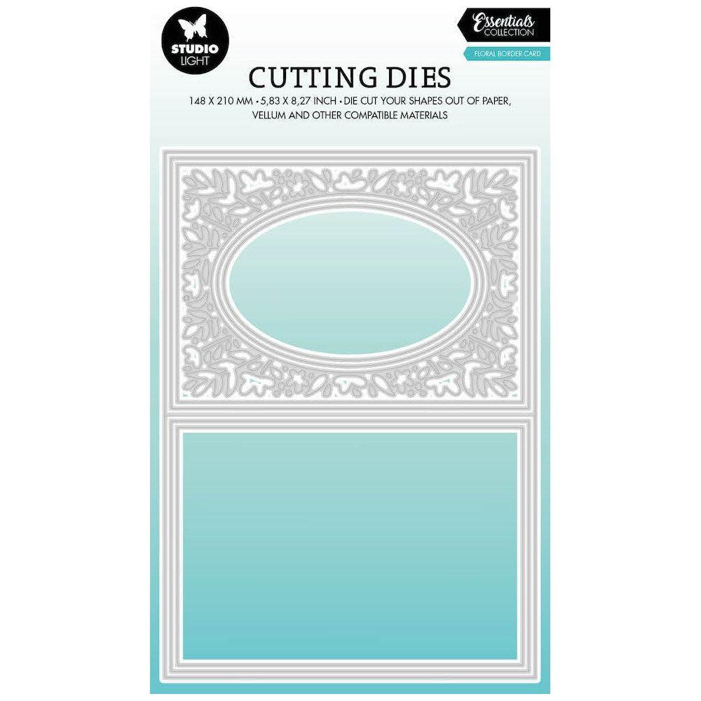 Studio Light Floral Border Card Dies slescd518