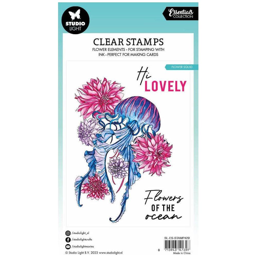 Studio Light Flower Squid Clear Stamps slesstamp429 hi lovely