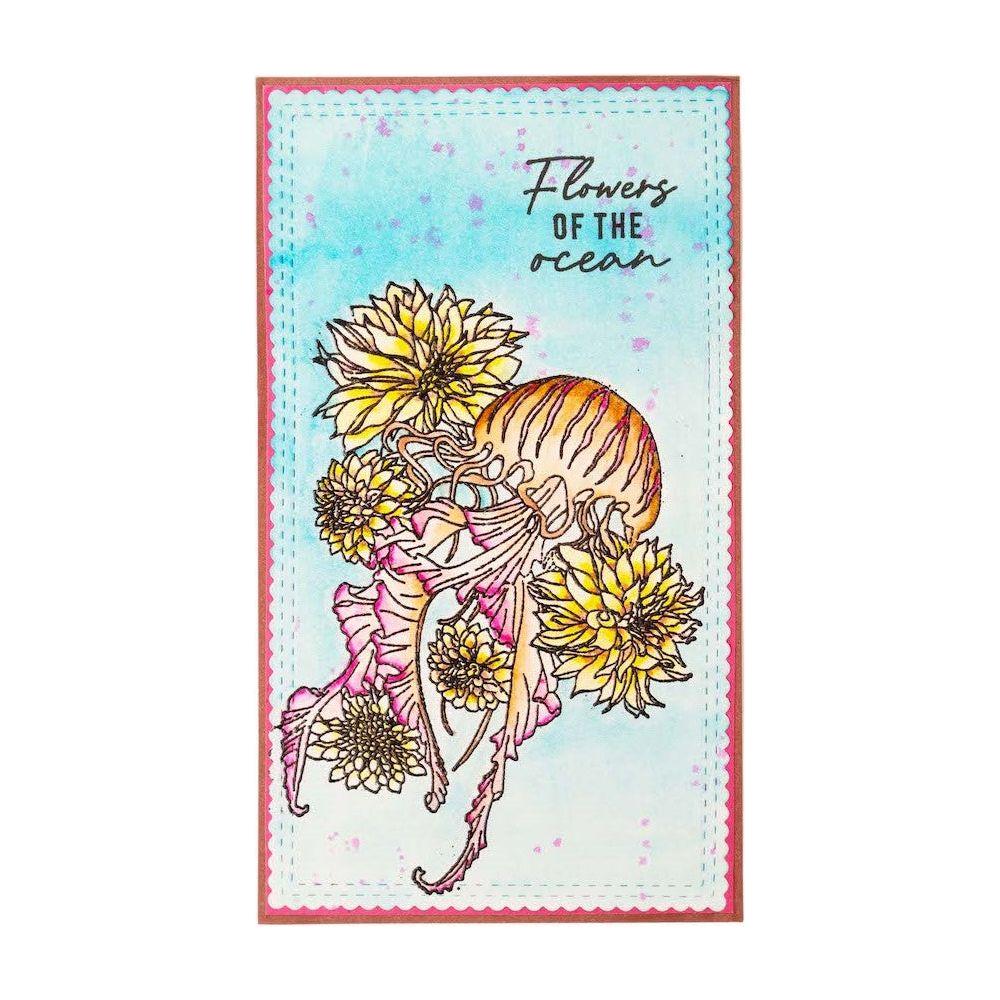 Studio Light Flower Squid Clear Stamps slesstamp429 flowers of the ocean