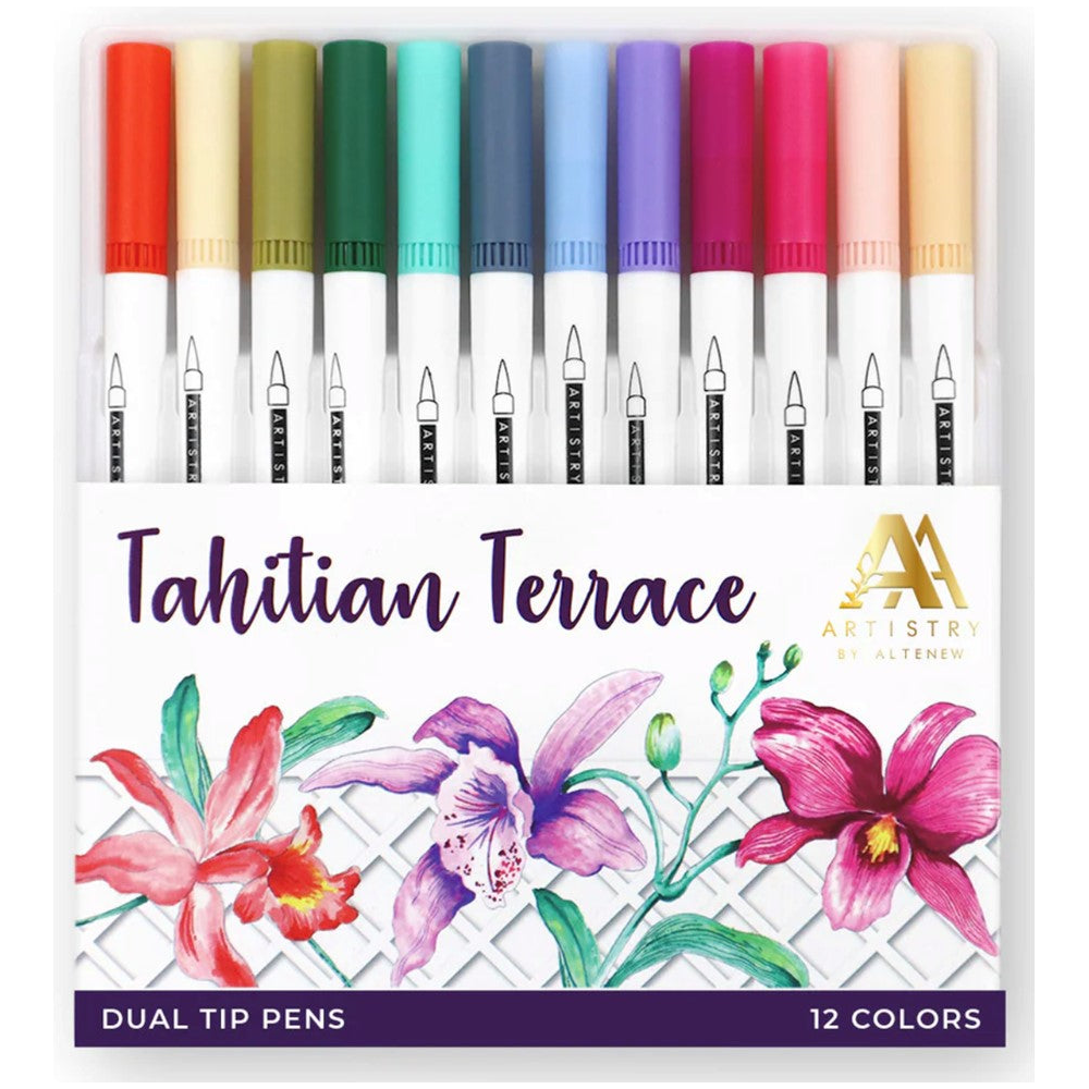 Altenew Tahitian Terrace Water-based Dual Tip Pens ALT6461