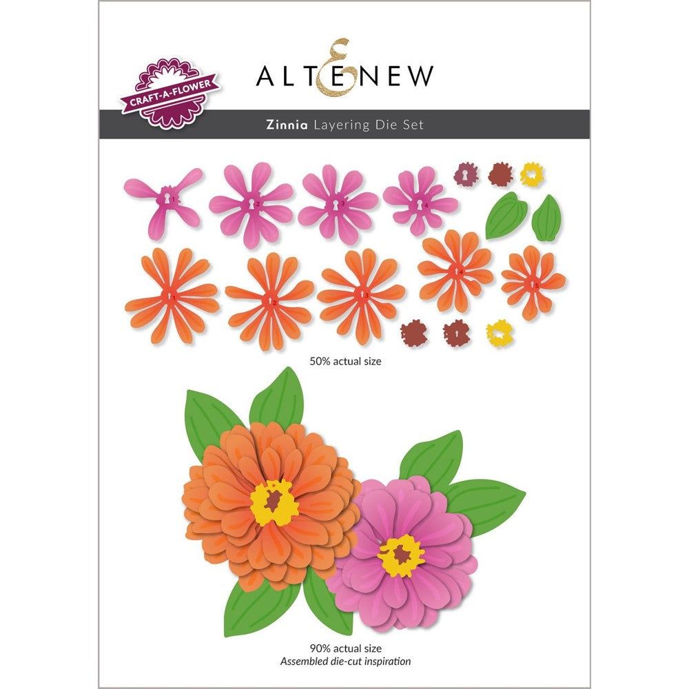 Altenew Craft a Flower Zinnia Layering Dies ALT7703