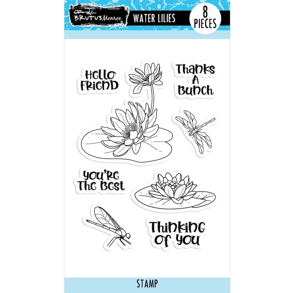 Brutus Monroe Water Lilies Clear Stamps bru3440