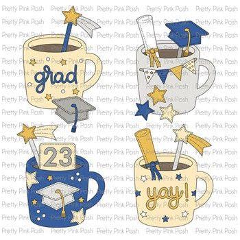 Pretty Pink Posh Graduation Mug Additions Dies decoration detail