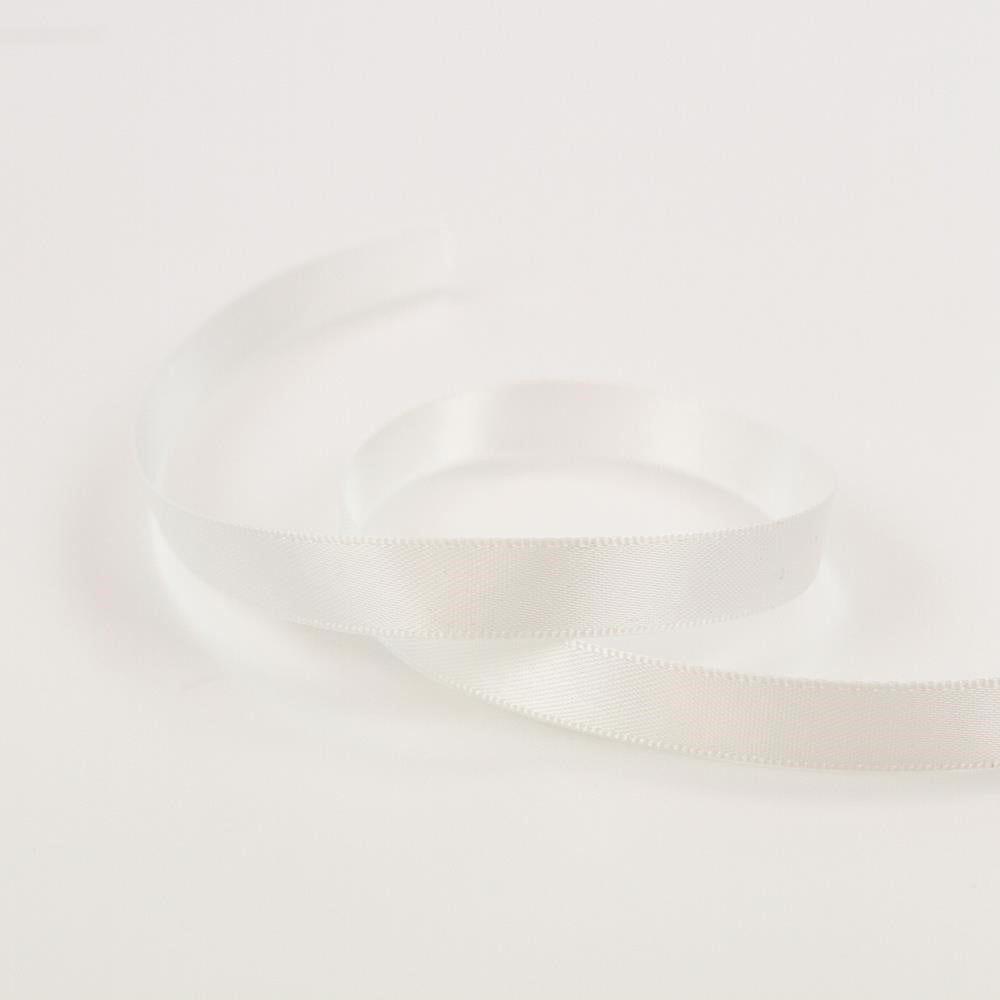 Tonic Craft Perfect Bright White Double Satin Ribbon 8977e Product Photo Close-up