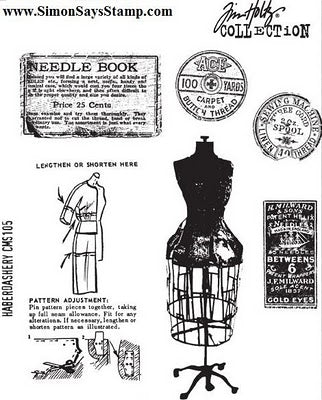 Vintage Dress Forms Rubber Stamp