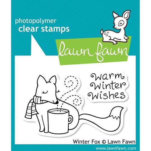 Simon Says Stamp! Lawn Fawn WINTER FOX Clear Stamps