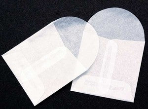 Glassine Open End Center Seam Envelopes 3 x 4 1/2 50 pack G5