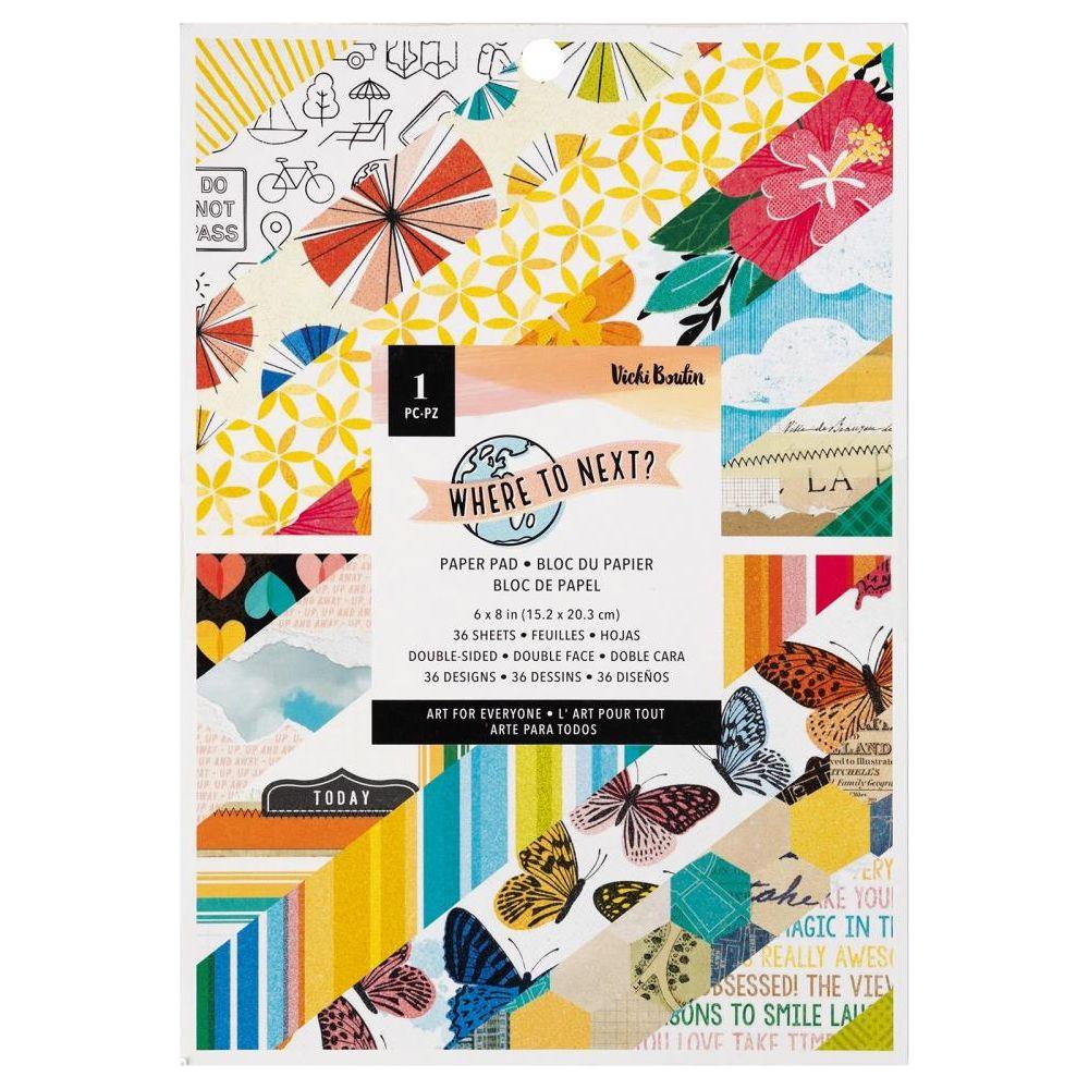 American Crafts Vicki Boutin Where To Next 6 x 8 Paper Pad 34014107