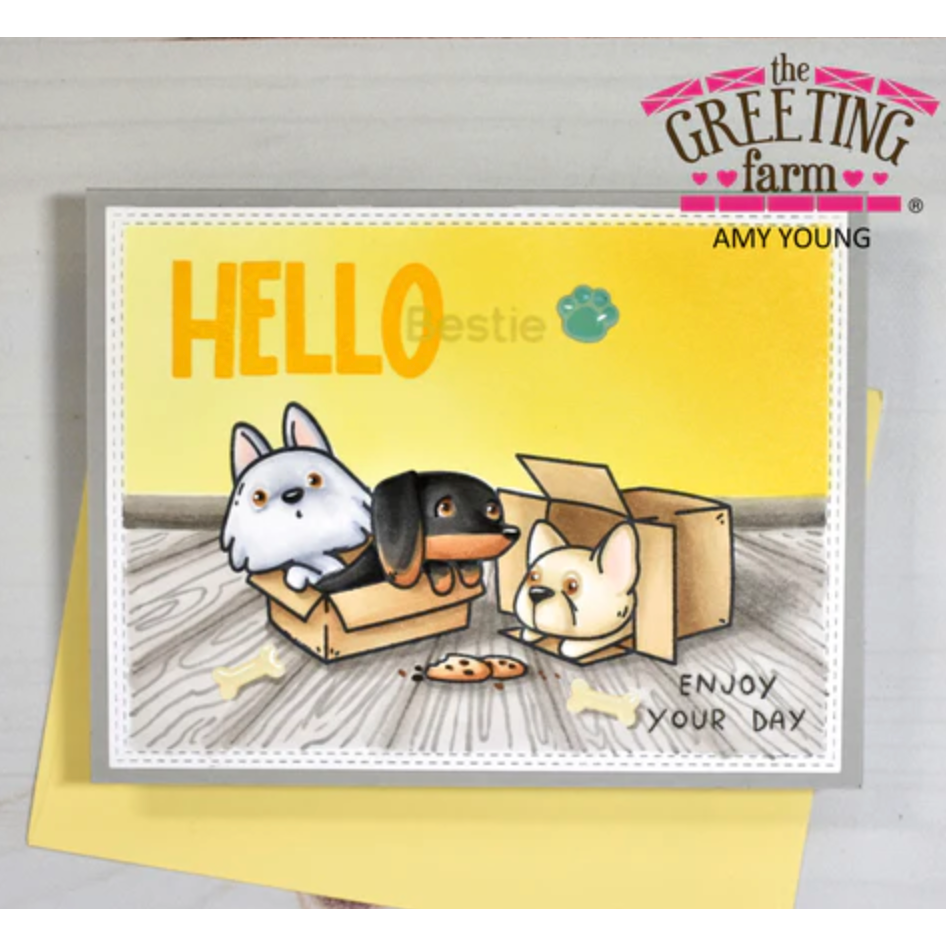 The Greeting Farm Hello Clear Stamps tgf660 Hello Bestie | color-code:ALT01