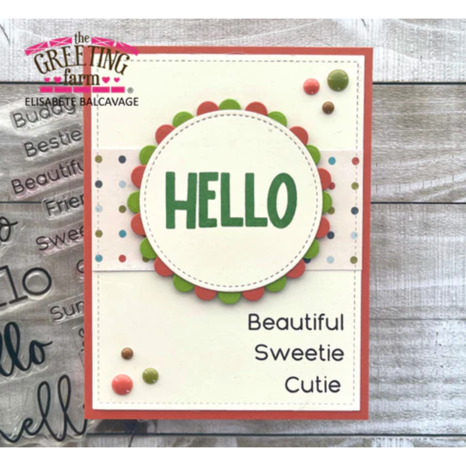 The Greeting Farm Hello Clear Stamps tgf660 Hello Beautiful | color-code:ALT04