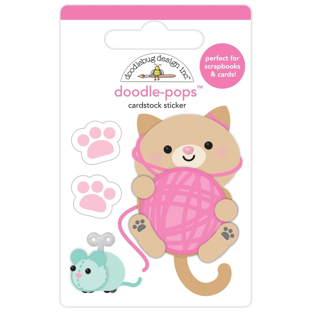 Doodlebug Play Time Doodle Pop 3D Stickers 7608