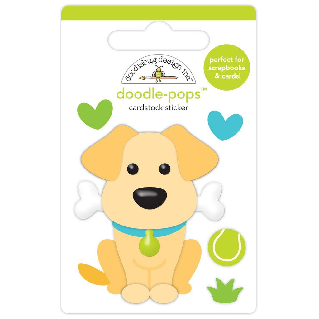 Doodlebug Good Boy Doodle Pop 3D Stickers 7655