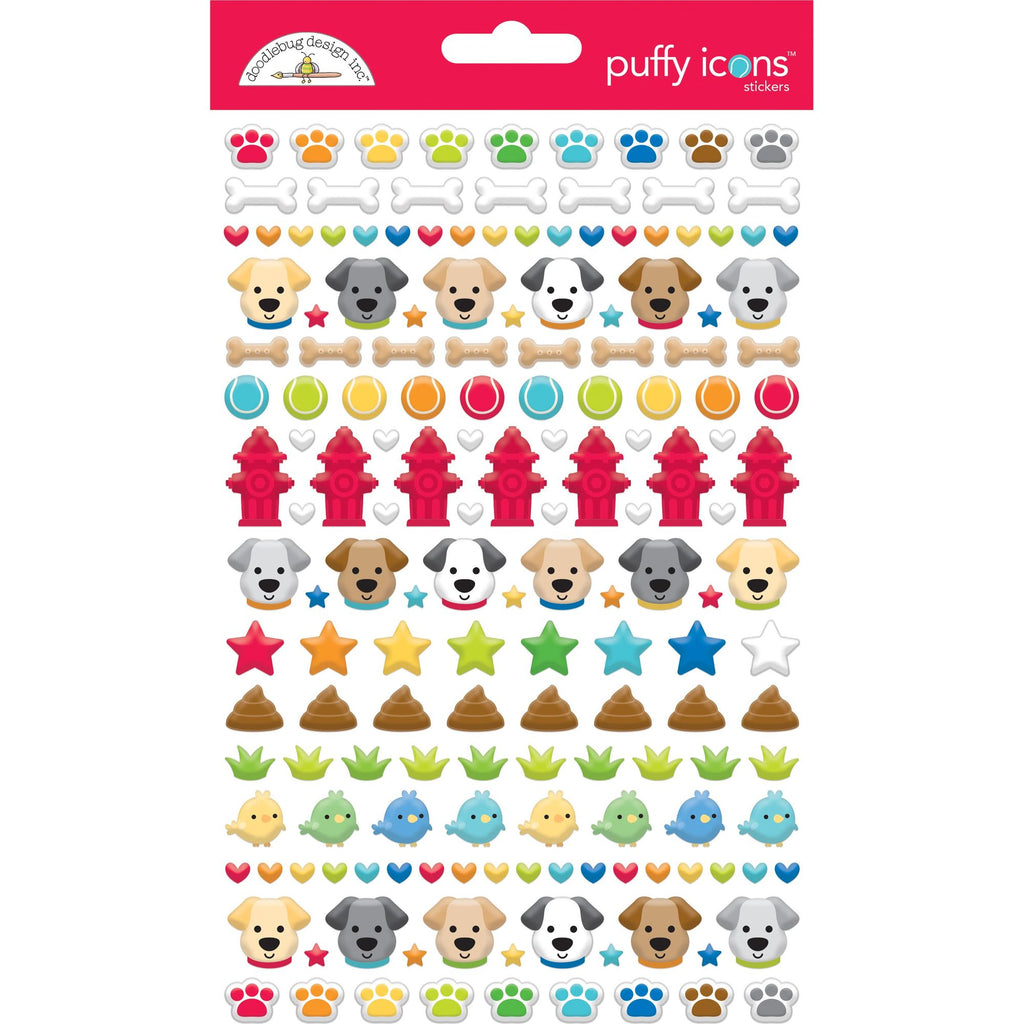 Doodlebug Doggone Cute Puffy Stickers 7688