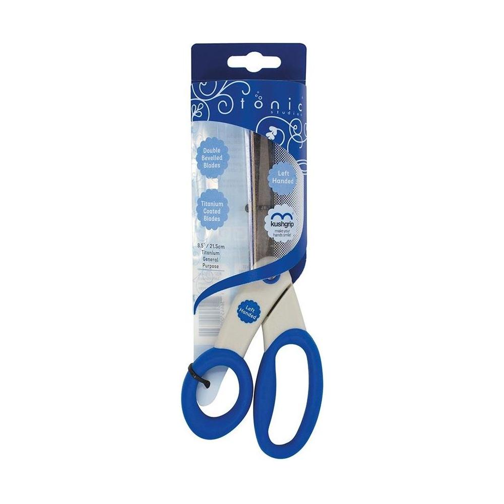 Tonic 8.5 Inch Kushgrip General Purpose Left Handed Scissors 839 in package