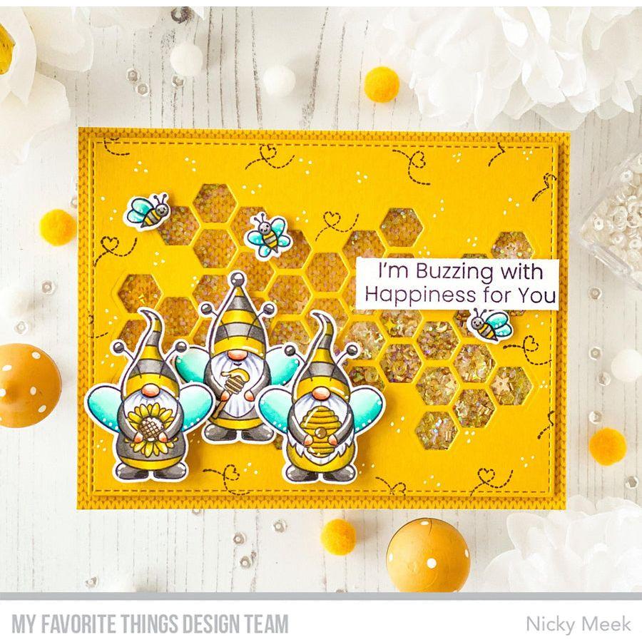 My Favorite Things Peek-A-Boo Honeycomb Die Die-Namics mft2515 Buzzing Gnomes | color-code:alt1