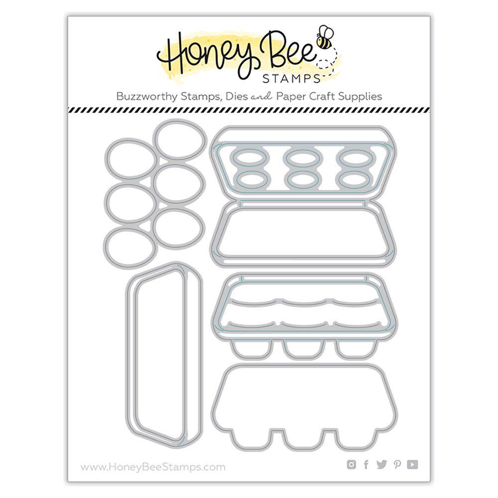 Honey Bee Egg Crate Dies hbds-eggct Metal Outline