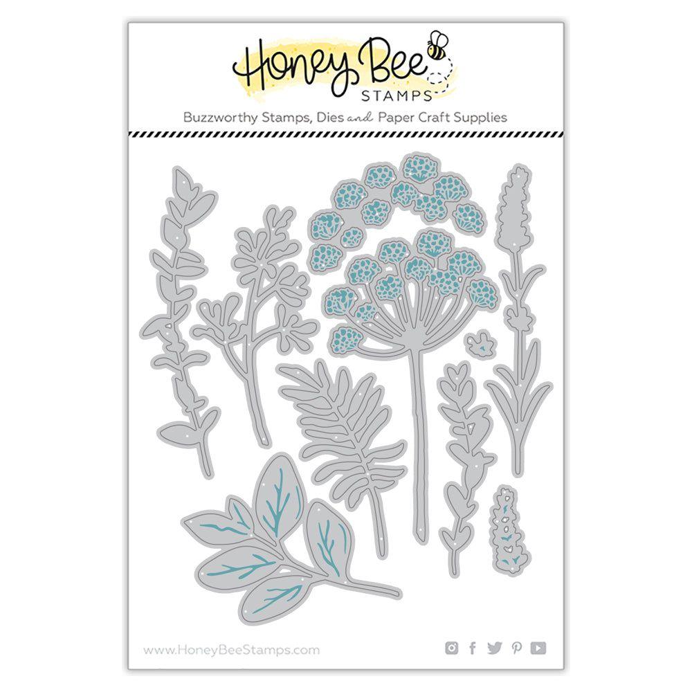 Honey Bee Lovely Layers Spring Greenery Dies hbds-llspg Metal Outline