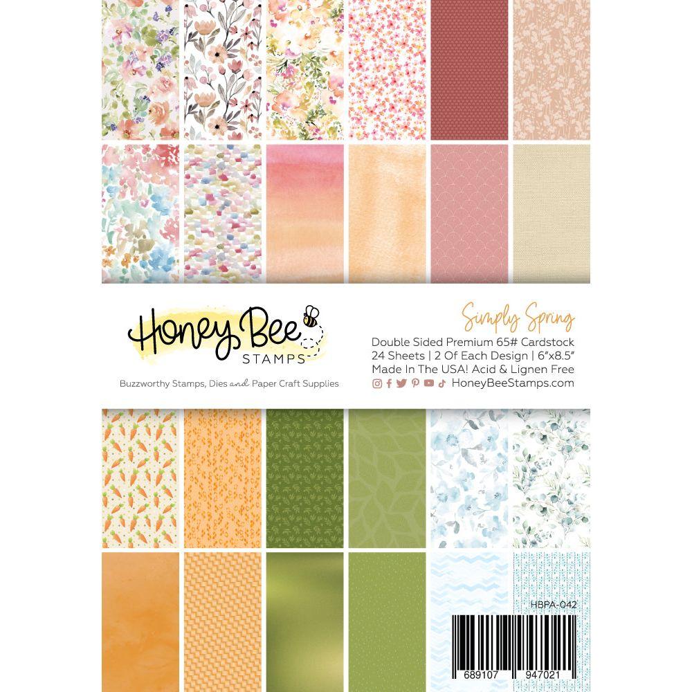 Honey Bee Simply Spring 6 x 8.5 Paper Pad hbpa-042